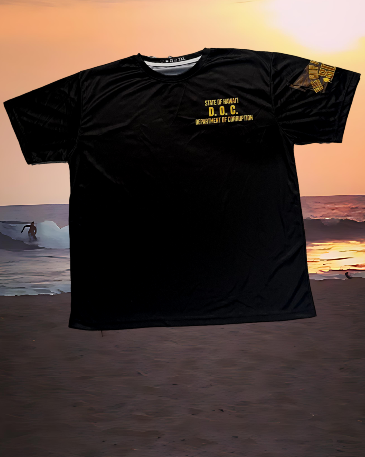 BIG BOY APPAREL D.O.C. Sunny Skies Shady Characters T-Shirt BLK | 3XL