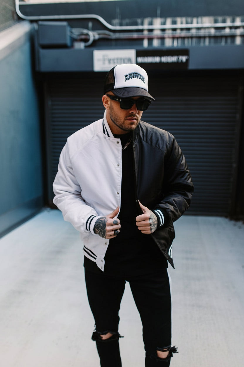 Two Tone Bomber Jacket