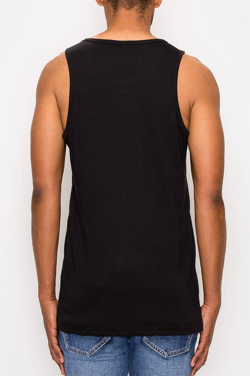 Premium Basic Tank Top BLACK | 4XL