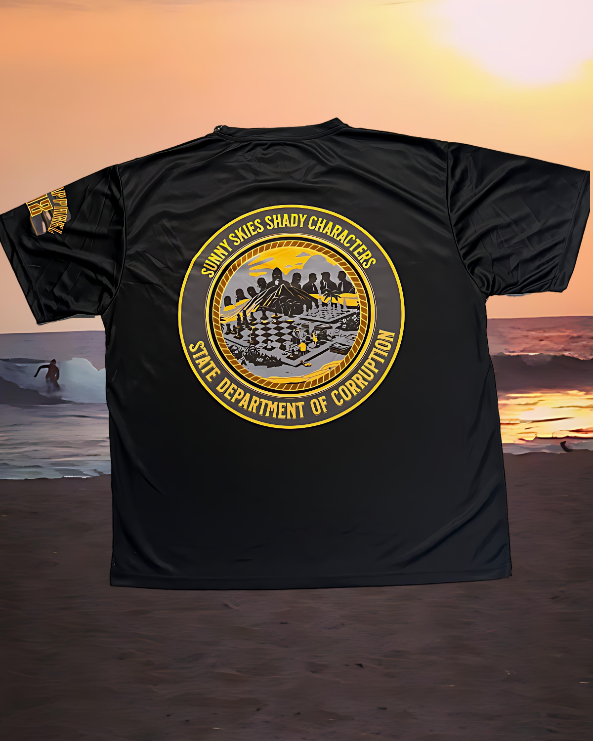 BIG BOY APPAREL D.O.C. Sunny Skies Shady Characters T-Shirt BLK | 3XL