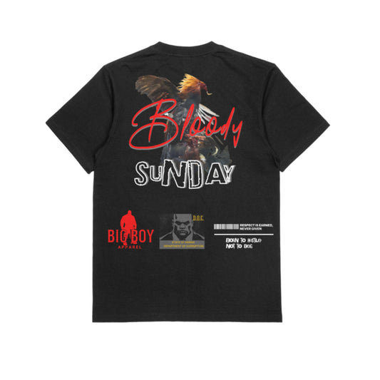 BIG BOY APPAREL Bloody Sunday T-shirt BLACK